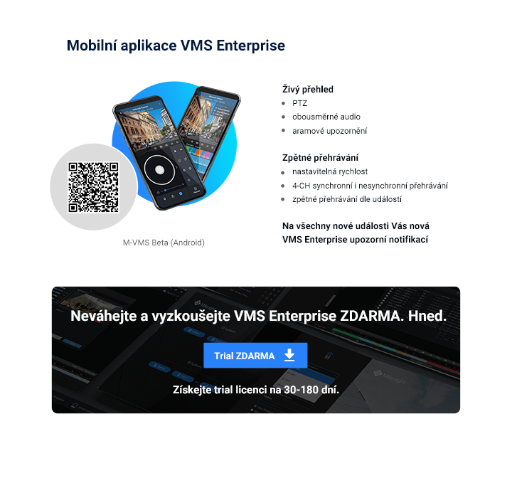 vyzkoušejte VMS Enterprise s chytrou video analýzou zdarma