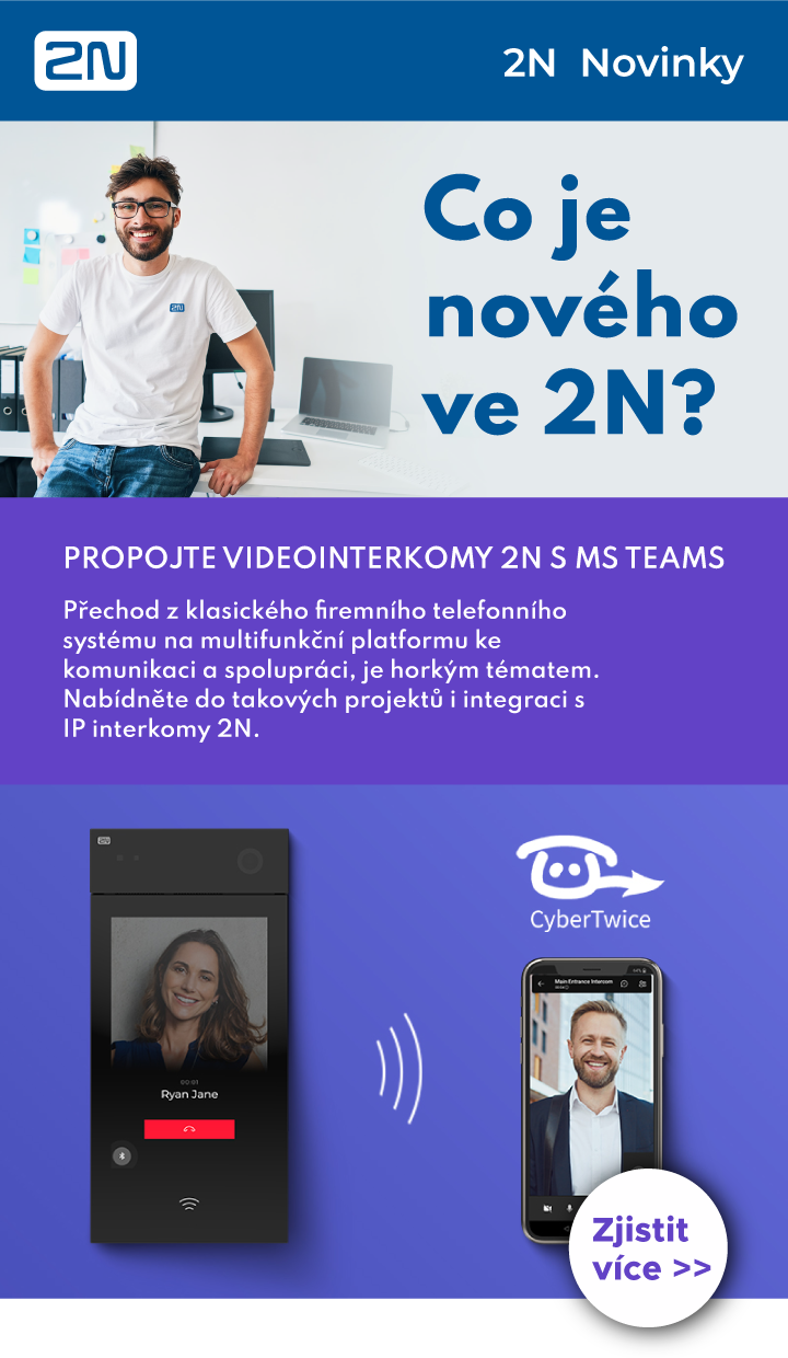 2N novinky Eurosat CS interkomy propojte s MS teams