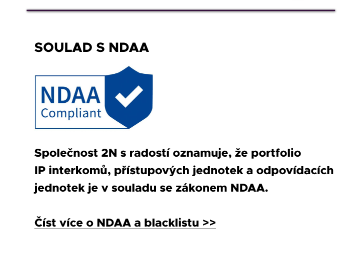 2N produkty interkomy NDAA koupit on-line