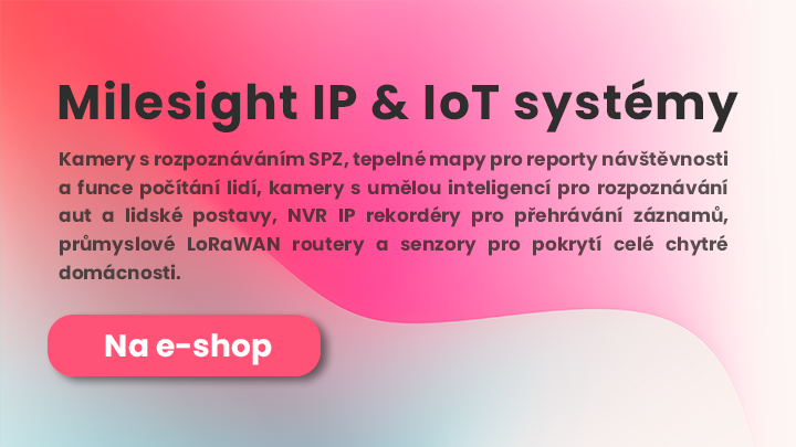 Milesight kamerový systém IP kamery CCTV NVR rekordéry produkty internet věcí koupit online e-shop Eurosat CS