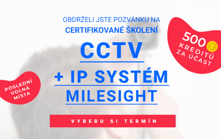 certifikované školení HD CCTV a IP kamerový systém česká republika bonus 500 kreditů na eshop MALL nebo Eurosat CS