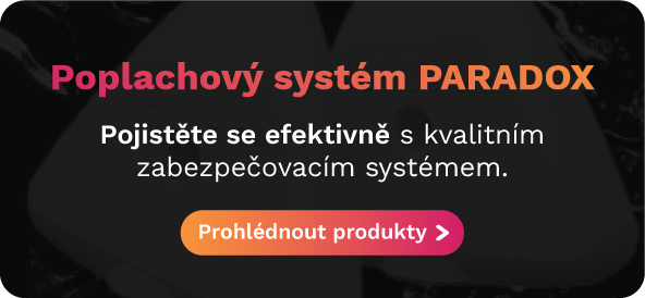 Paradox zabezpečovací ústředny senzory pohybu videozvonek