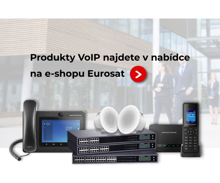 Grandstream voip komunikace telefony prislusenství kategorie eshop Eurosat