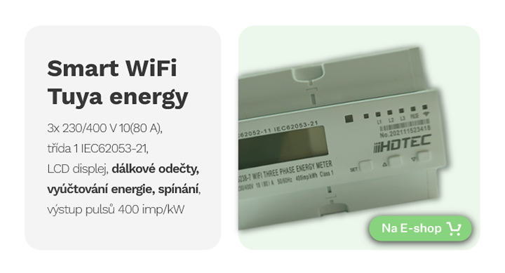 Smart Tuya energy nízké energie dálková odečet měřič