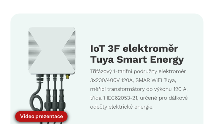 3F tři fáze elektroměr Tuya vzdálený odečet spotřeba energie