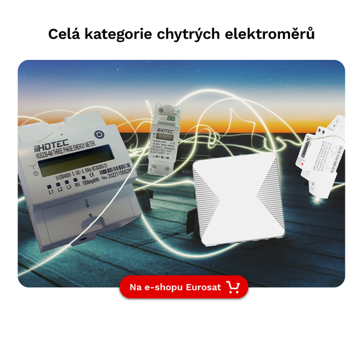 kategorie elektroměry a vzdálený odečet a správa energií Eurosat CS koupit online eshop senzor IoT automatizace chytrá domácnost