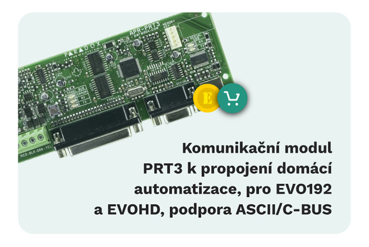 komunikacni modul PARADOX pro EVOHD