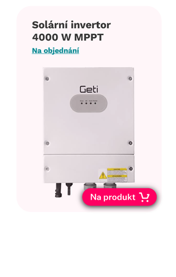 geti gwh01 4000 w invertor pro ohrev vody fotovoltaika FVE TUV systém