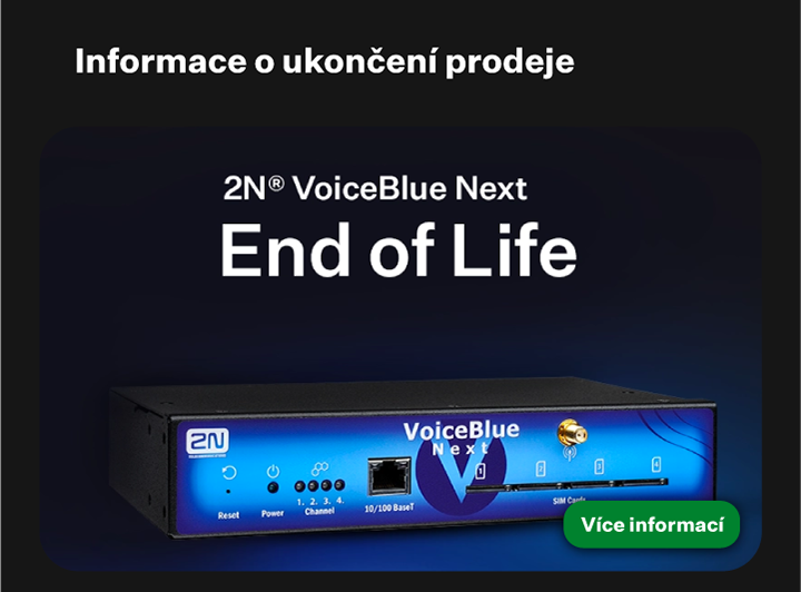 ukončení prodeje 2N brány VoiceBlue next