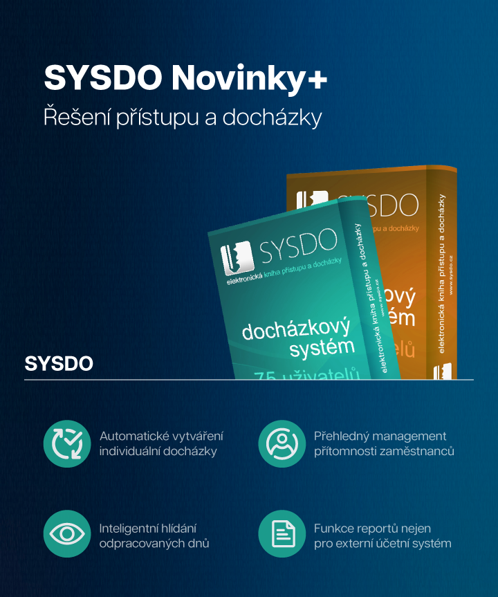 SYSDO přístup a docházka online novinky