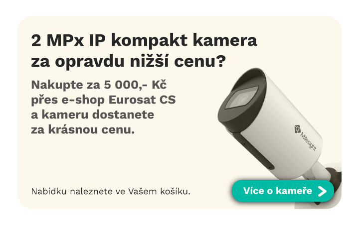 kompakt IP kamera Milesight za opravdu výhodnou cenu